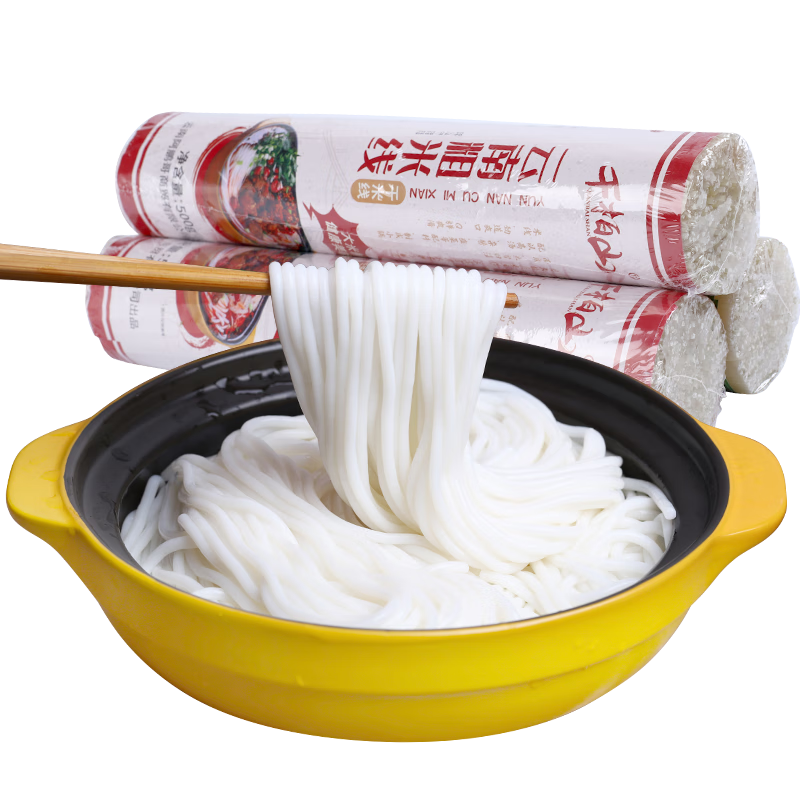 千柏山蒙自干米線純糧食大米正宗云南過(guò)橋米線螺螄粉商用炒煮米粉/米線 【1斤】云南細(xì)米線500g