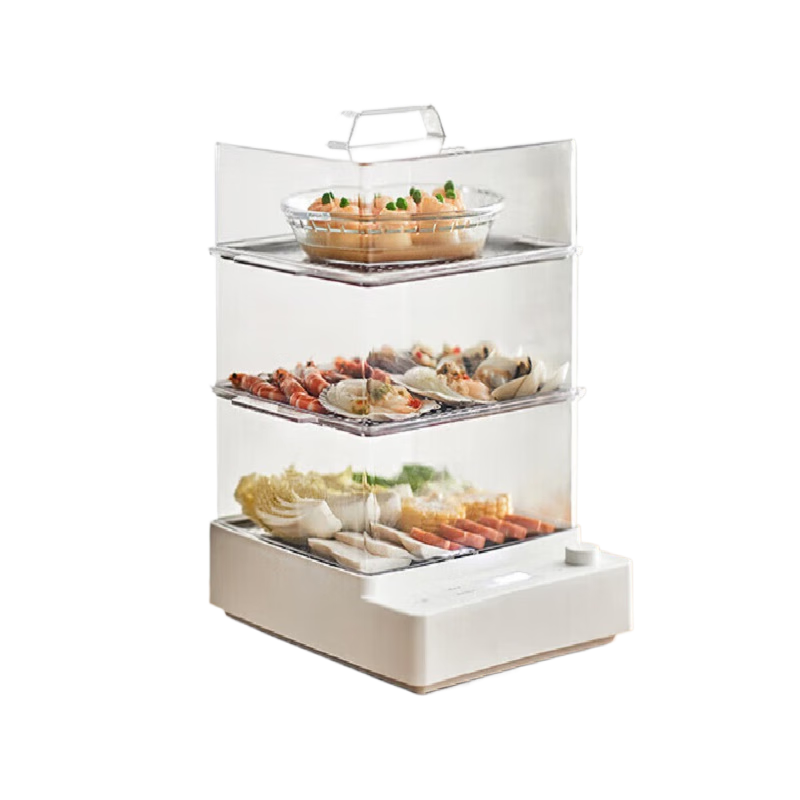 歐萊克olayks電蒸鍋家用多功能電熱鍋電煮鍋蒸蛋器多用途鍋蒸汽鍋 兩層10升