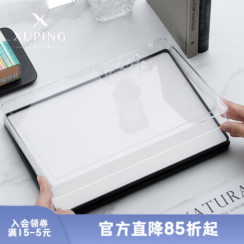 XUPING旭平首饰时尚简约戒指饰品收纳盒 120卡位戒指盒(单个装）