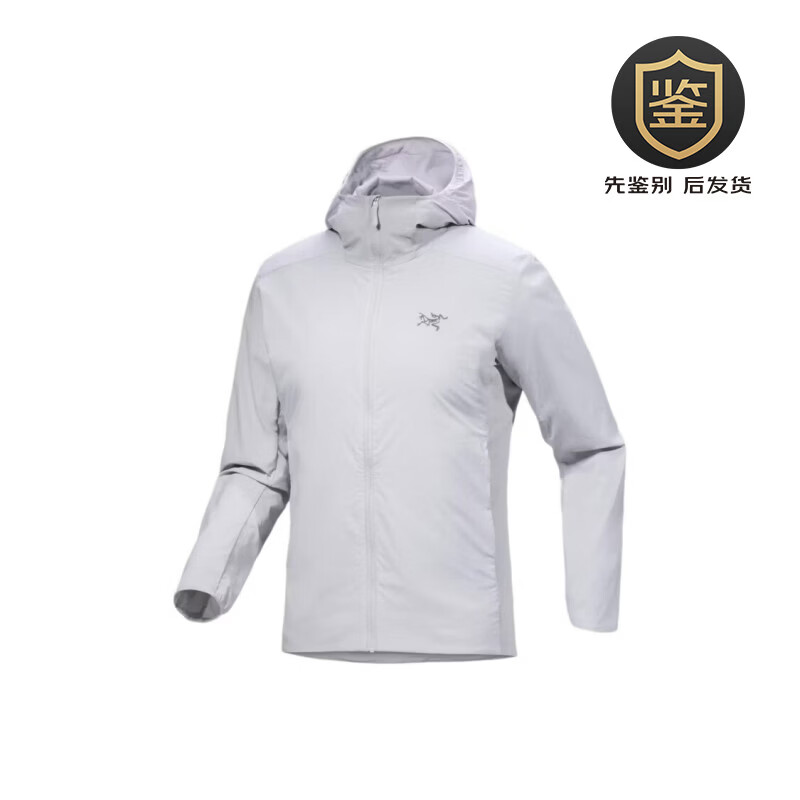 始祖鸟（ARC'TERYX）日本直邮ATOM SL HOODY 时尚舒适百搭连帽Logo刺绣 夹克外套 男款 灰色 2XL