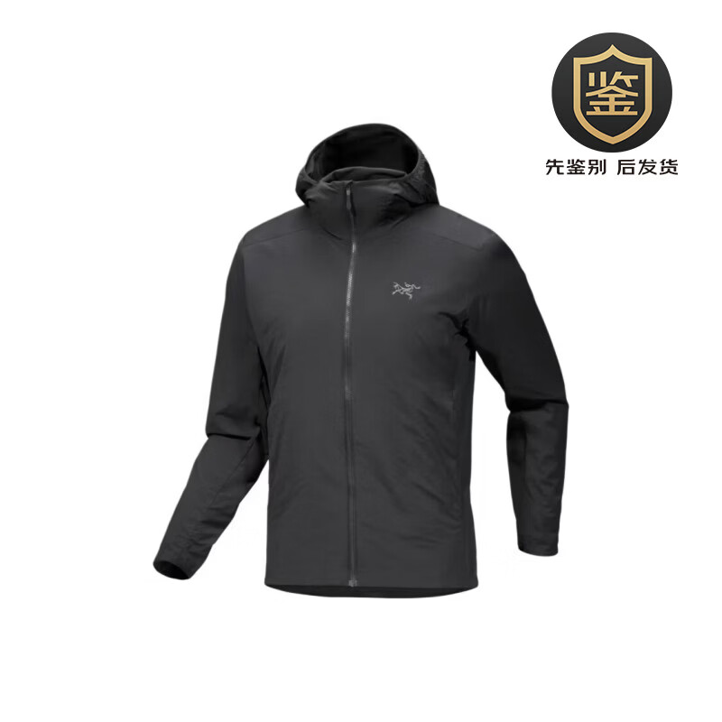 始祖鸟（ARC'TERYX）日本直邮ATOM SL HOODY 时尚舒适百搭连帽Logo刺绣 夹克外套 男款 黑色 XS