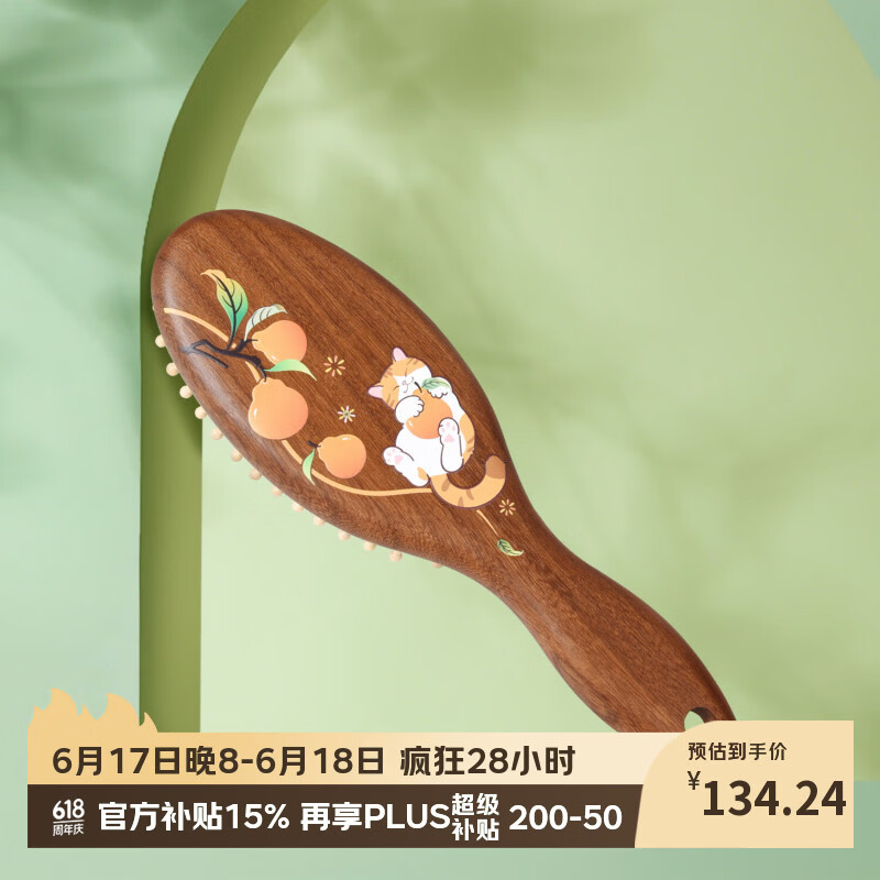 谭木匠大橘大利气囊梳子送女士节日礼物生日礼物毕业礼物护发健康