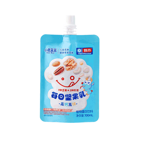 小鹿蓝蓝宝宝零食早餐饮料每日坚果乳高钙高锌儿童饮品益生元口感顺滑饮料 每日坚果乳 100ml*1袋