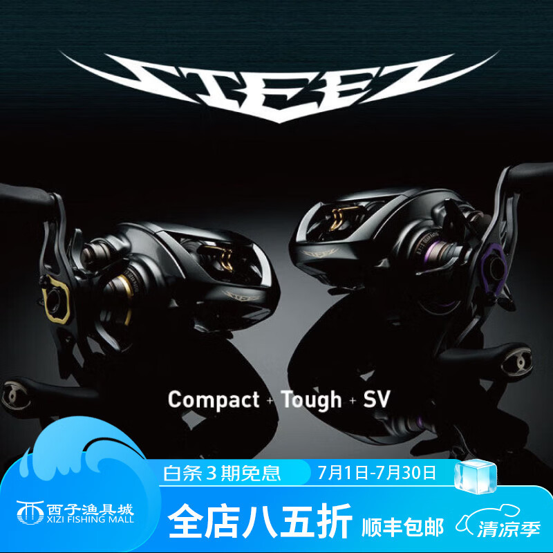 达亿瓦26款四弟子steez水滴轮ctsv tw二代史帝兹AIR LTD路亚轮DAIWA渔轮 26款 STEEZ SV LIGHT TW 100XXH/XXHL(9.2速比) 右手型