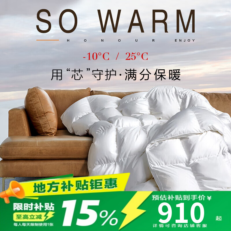 波兰进口羽绒被99%白鹅绒静音保暖高档七星级酒店鹅绒空调被芯 太空白【100%鹅绒+会员礼袋】 220*240cm【6斤】秋冬款