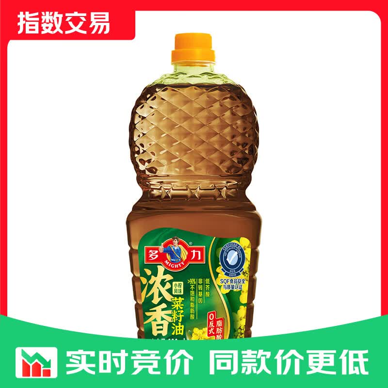 多力浓香菜籽油238ml压榨食用油粮油植物油家用健康烹饪 【小瓶尝鲜】浓香菜籽油238ml