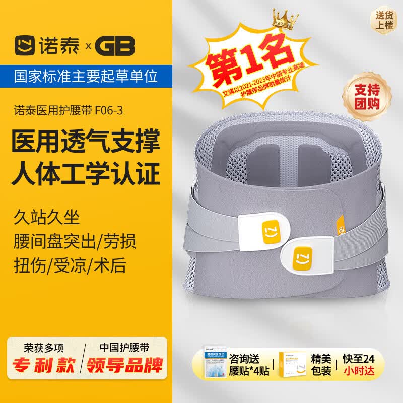 诺泰（nuotai）医用级护腰带腰间盘突出腰肌劳损托腰部支撑专用男女夏季F06XL