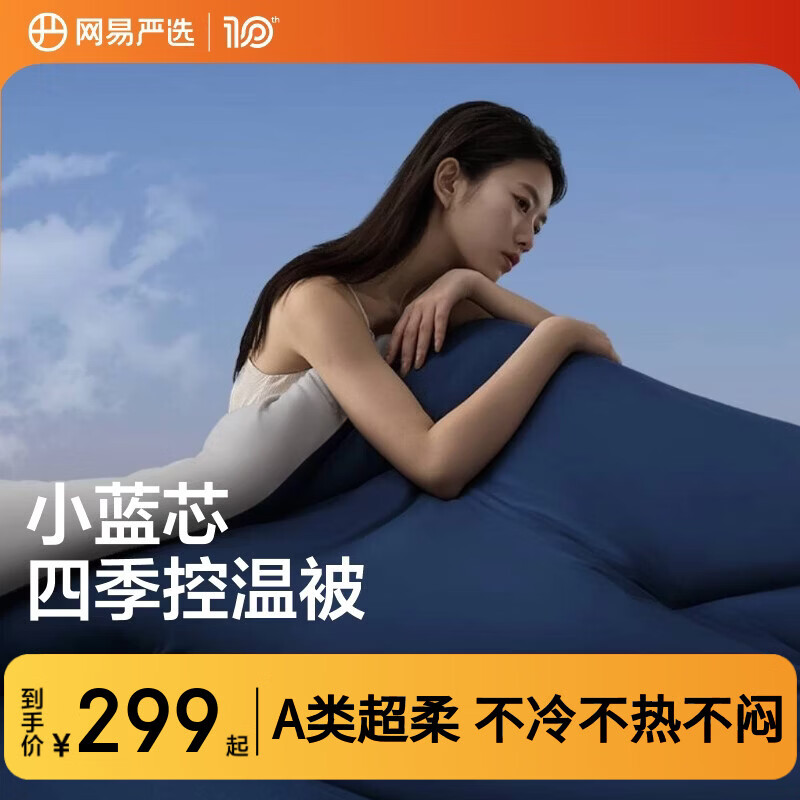 网易严选被子被芯A类抗菌深睡控温被 超柔亲肤云感四季被Pro 2.9斤 1.5*2m