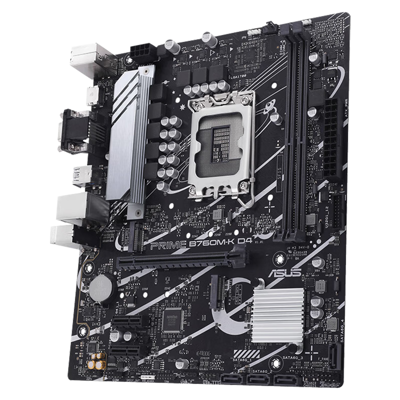 ��˶��ASUS��PRIME B760M-K D4 ���� ֧�� CPU 13600KF/13400F��Intel B760/LGA 1700�� ����ʦϵ�С�B760M-K D4 699Ԫ