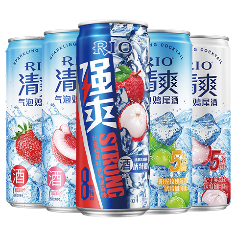 ������rio��β�ƹ�����ˬ/΢��С����3��ϵ��330ml���װ ��ˬ330ml*4+ǿˬ330ml