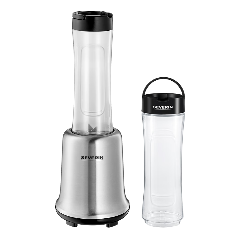 SEVERIN施威朗德國百年品牌家用便攜果蔬榨汁機10秒速成 可碎冰 榨汁杯 無(wú)BPA 便攜果汁機易清洗 內置銅線(xiàn)電機【配2個(gè)600ml便攜杯】