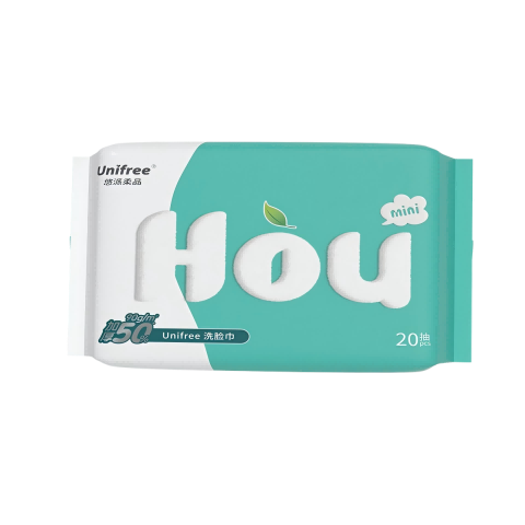 unifree 一次性洗脸巾绵柔巾珍珠纹擦脸巾洁面巾加大加厚干湿两用便携装 加厚洗脸巾20抽3包