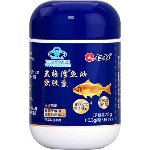 ʺ 60 EPA+DHA Omega3 Ѫ֬   1ƿװ 59Ԫ(ȯ) 