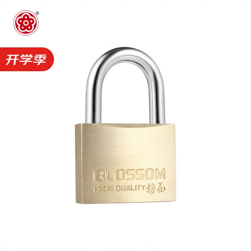 梅花（BLOSSOM）铜挂锁箱柜门锁窗锁35MM防锈074电力表箱锁宿舍储物柜门锁