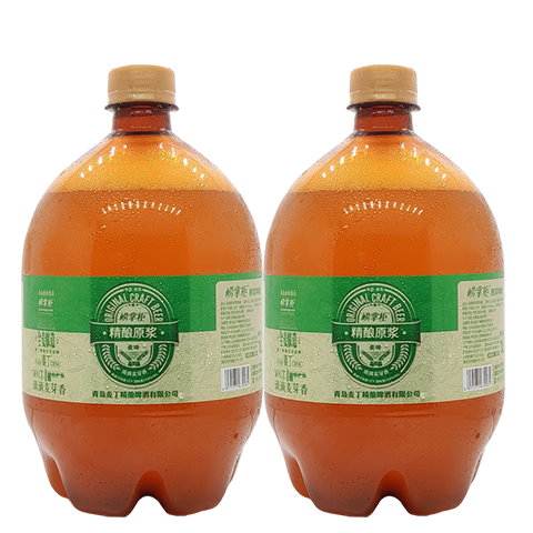 崂掌柜精酿原浆啤酒1L*2桶装12°P黄啤青岛特产 9.7元 - 86线报