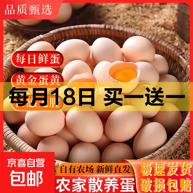 京东毛鸡蛋买一送一：山林间散养谷物蛋10.99元/20枚，流油咸鸭蛋仅需10.99元