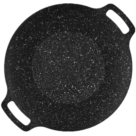 加百列户外烤盘韩式麦饭石铁板烧不沾煎盘烧烤盘家用便捷卡式炉烤肉盘 28cm