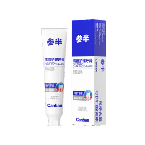 参半清洁护理牙膏 益生菌清新口气呵护牙龈 冬青薄荷味90g