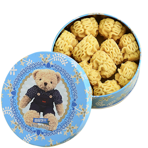 东望洋黄油小花曲奇130g儿童饼干零食糕点心下午茶 尝鲜装