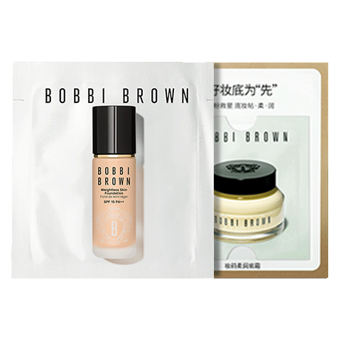 芭比波朗（Bobbi Brown）【回购券】黑磁瓶粉底液 0.5号色1.5ml*1+橘子霜1.5ml*1