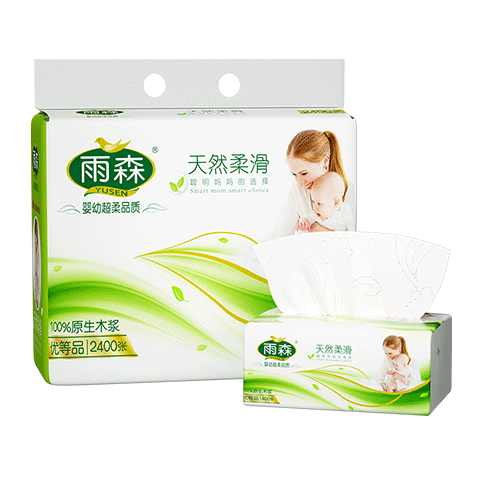 ��ɭ ��Ӥ��ֽ 4��Ӻ� 100��*6�� ĸӤ���� ��ʪˮֽ�� 100%ԭ��ľ�� 6.99Ԫ(����ȯ)