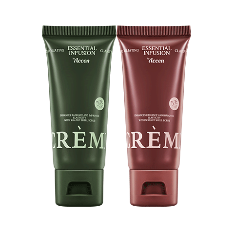 澳雪（accen）冰淇淋亮滑保湿控油香氛去角质磨砂膏 35g罗勒与玉龙白茶+35g旷野玫瑰与乌木