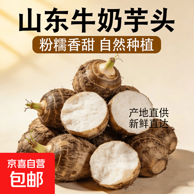 牛奶芋头新鲜小芋头山东牛奶毛芋小香芋头粉糯芋头源头产地 1斤