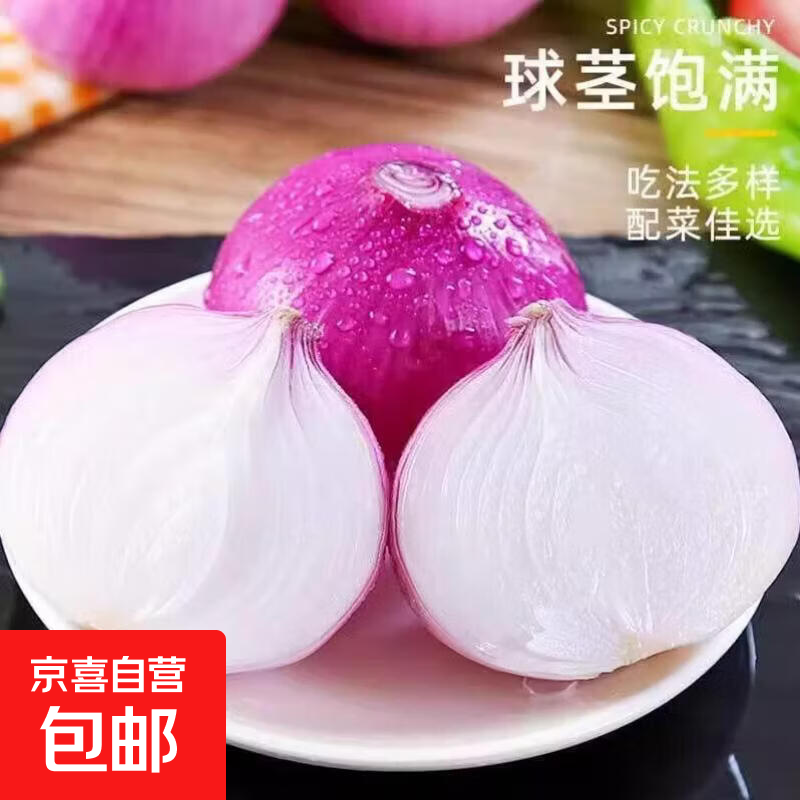 山东新鲜紫皮洋葱农家现挖水果洋葱5斤脆甜蔬菜圆葱头 【优选】紫皮洋葱  带箱2斤净重1.5斤