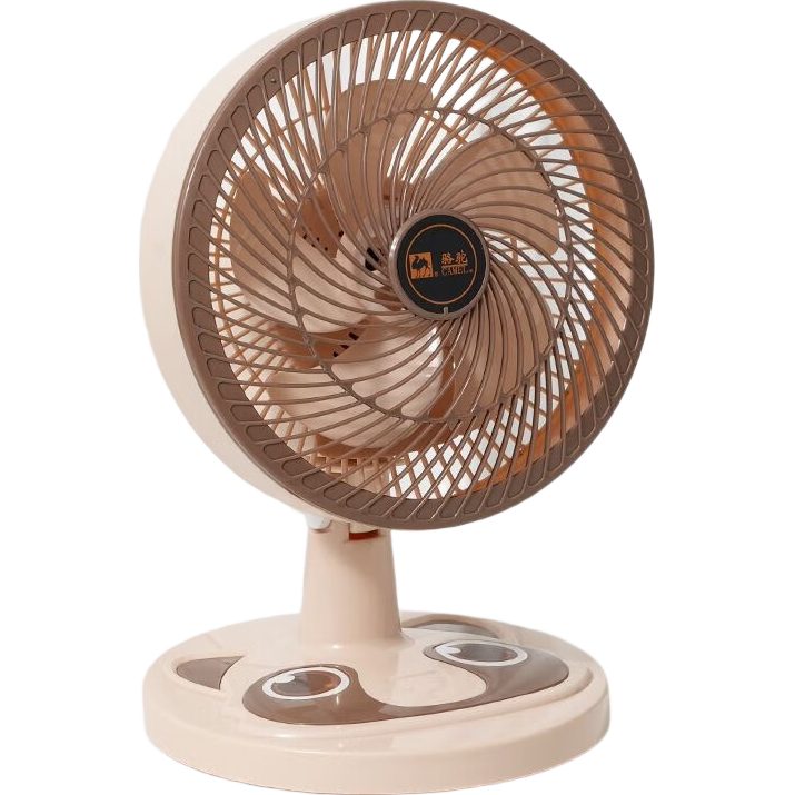 骆驼电风扇家用电扇台式多功能小型风扇学生宿舍桌面风扇可摇头静音办公室桌面台扇 米色台扇【摇头/2档位】 标配【1.3米电源线】
