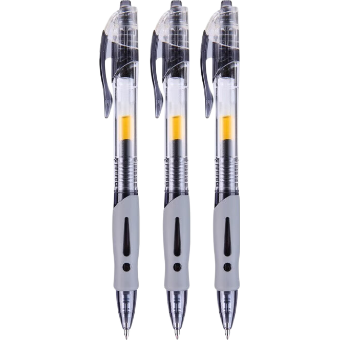 晨光（M&G）gp1008按动中性笔经典办公商务签字笔0.5mm黑笔按压式水笔中性笔学生用笔医生教师专用水性笔 GP1008黑0.5 6支