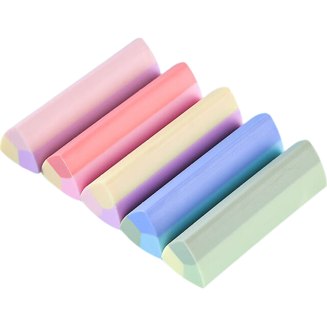 集屑彩色三角橡皮擦无屑超干净小学生专用擦拭成条擦字干净不留痕 散装3块-集屑彩色三角橡皮擦 集屑彩色三角橡皮擦