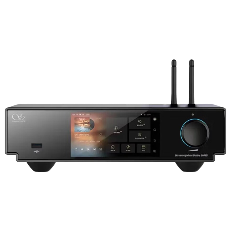 山灵（SHANLING）SM90流媒体无损音乐播放器蓝牙前级耳放数播解码器一体机 深邃黑 【拍一发十 带13%专票】  现货秒发