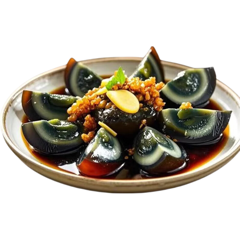 【厂家直发】无铅工艺流心皮蛋50克松花皮蛋正宗超凉拌好吃整箱 4枚（要求下单所有信息都一样拍2才发10枚）