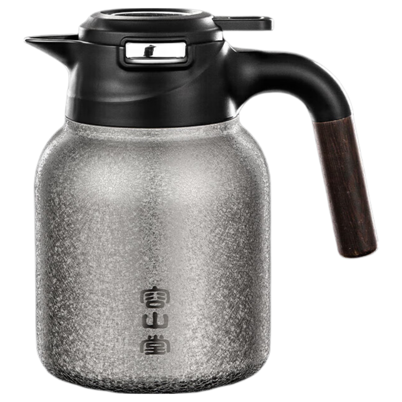 容山堂純鈦悶壺燜茶壺新款家用保溫壺大容量悶茶壺白茶悶泡壺 1.5L 純鈦內(nèi)膽機械溫顯燜茶壺