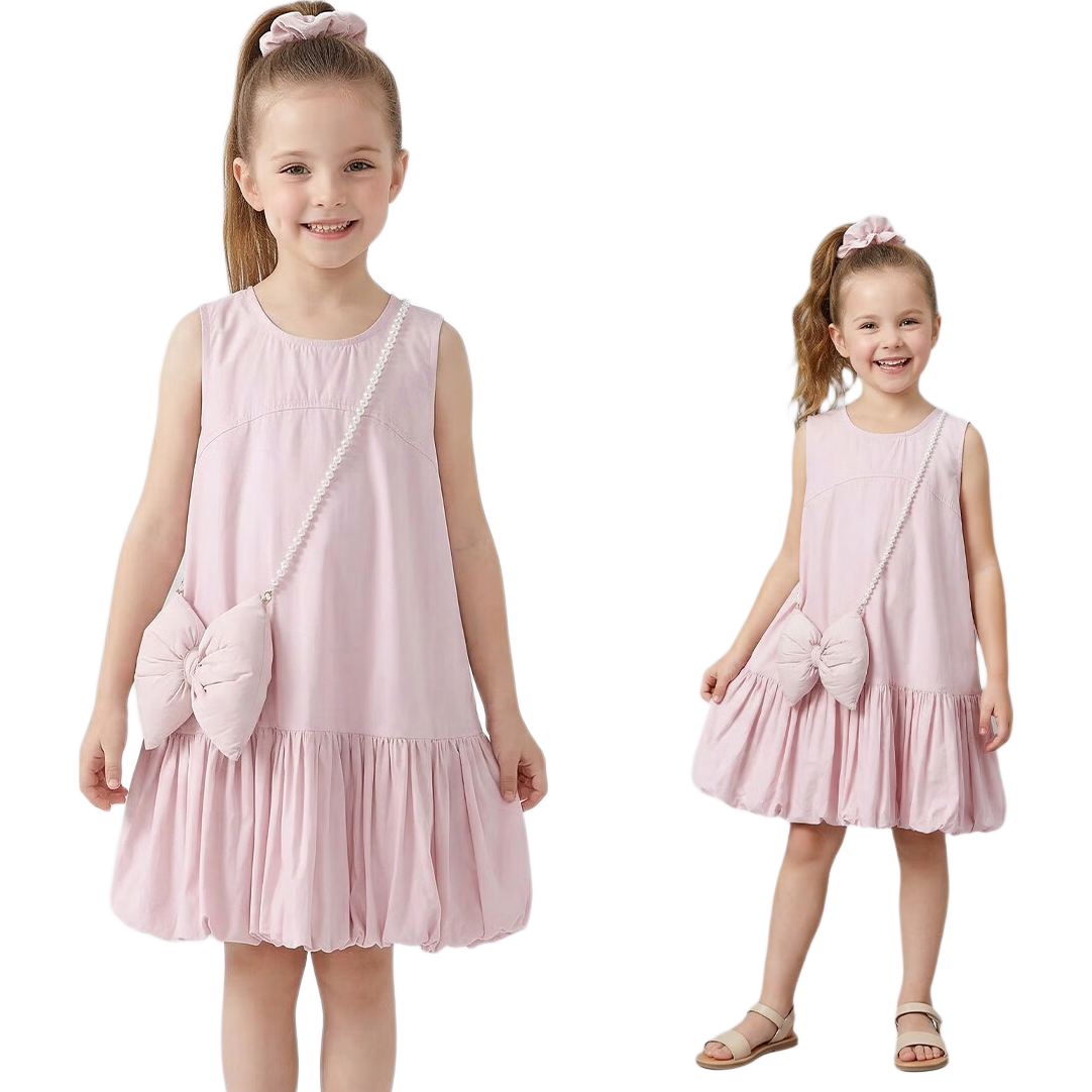 ���ڲ��������ı���ͯװŮͯ��װ����ȹ2026�¿�����Ů������ȹ�Ӷ�ͯ�ļ���������ȹ ��ɫ 105 ��������91-105cm 54.88Ԫ