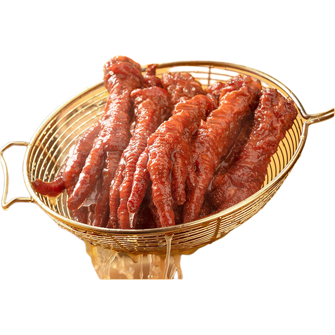 王小卤虎皮凤爪 鸡爪 卤鸡爪 开袋即食 休闲零食 虎皮凤爪麻辣味 25g*10支/盒（生产批次25年8月）