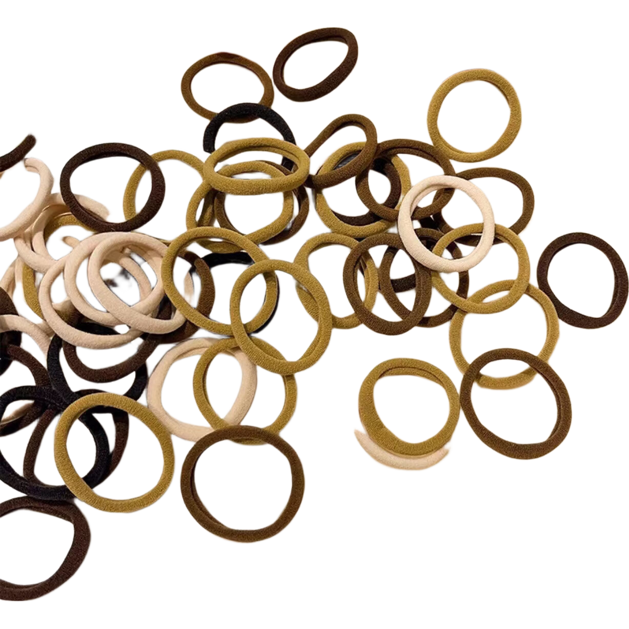 发圈高弹力马尾头绳扎头发发绳头饰橡皮筋高级感发饰 20根【随机发货】