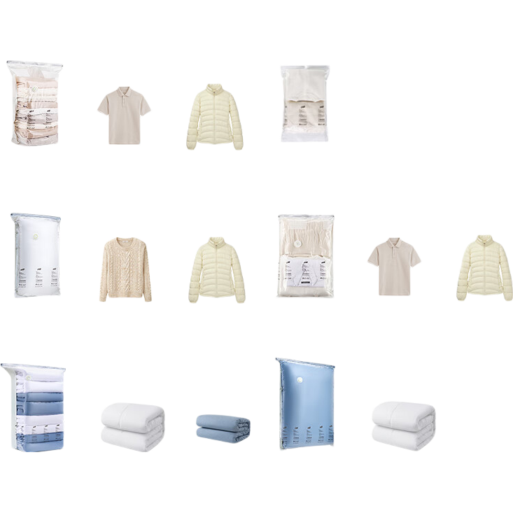 太力 收纳袋真空压缩袋旅行羽绒服整理袋防潮神器·花色随机【福袋】 福袋10件套【2中号6小号2手卷】