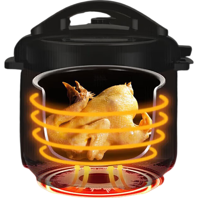 SUBOAER�ղ���ѹ����2026���¿����6Lȫ�Զ�����ԤԼ�������๦���������緹�ҵ�ѹ���緹�� ��ͭɫ 6L ˫��(��ճ���ڵ�+�´ɵ�)����4-8�� 149Ԫ