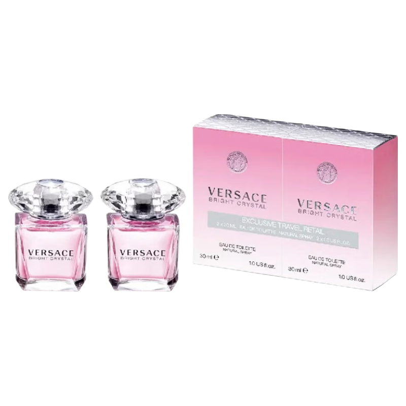 范思哲（VERSACE）晶钻女士淡香水套装30ml *2花果香调生日礼物丁禹兮同款