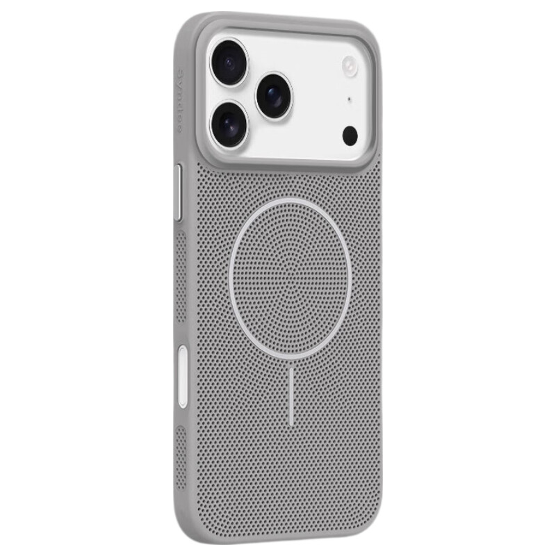 闪曼巴适用于iPhone保护套游戏降温散热透气磨砂超薄适用苹果手机壳全包防摔简约ins风无线充电硬壳 【钛灰色】透气磁吸散热壳 iPhone 16 Pro