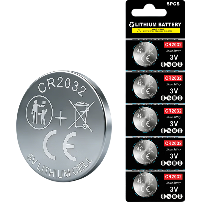 CR2032����Կ��ң����3VŦ�۵�����ô��ڱ��۰µϱ�����������ղ�����������¶ȼƵ��ӳ� CR2032��2��װ�� 1Ԫ