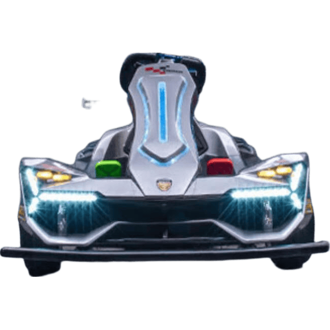 薩瑪特兒童電動(dòng)卡丁車可坐大人男女寶寶小孩可駕駛四輪遙控玩具車可充電 升級24V電瓶可飄逸：黃色 可伸縮調(diào)節(jié)