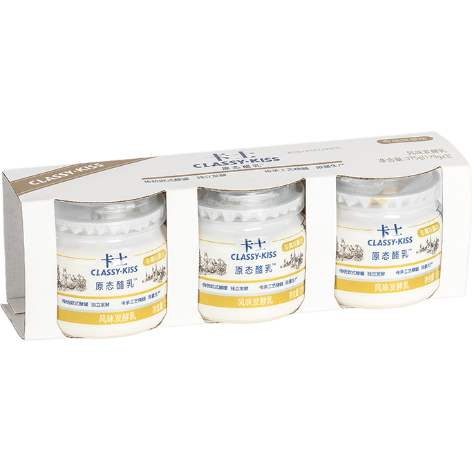 卡士CLASSY·KISS 原态酪乳 低温奶酸奶 风味发酵乳125g 卡士原态酪乳125g*12杯