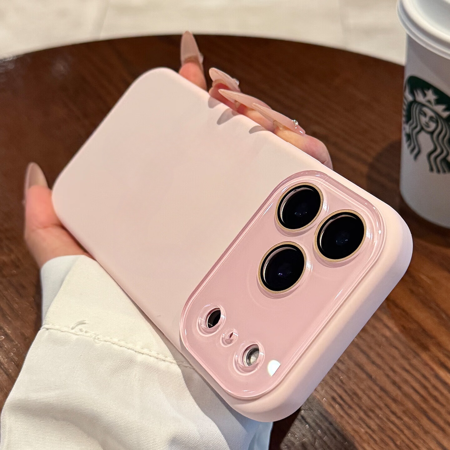 铂呐苓适用苹果17手机壳亲肤液态硅胶iphone17promax保护套全包防摔防磨防震 液态硅胶壳【自带镜头膜-粉砂色】 17