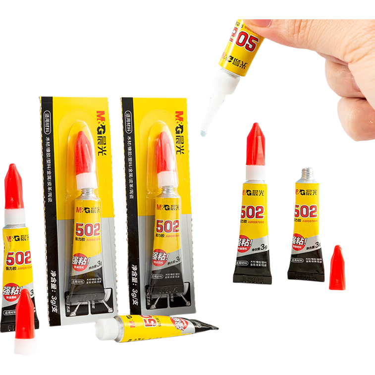 晨光(M&G)文具热门商品普惠型强力胶502 快速粘合无色胶水粘力持久 办公用品 3g/支 单个装AWG97098