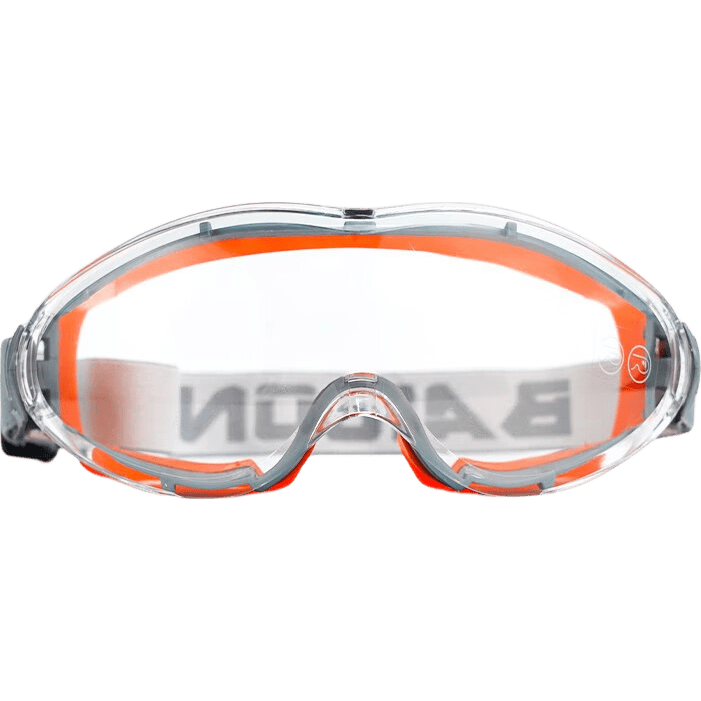 居安思JAS护目镜防尘防冲击骑行防风沙防飞溅防雾劳保工业切割打磨防护眼镜 133AF橙色框护目镜【防雾升级款】送眼镜布+袋