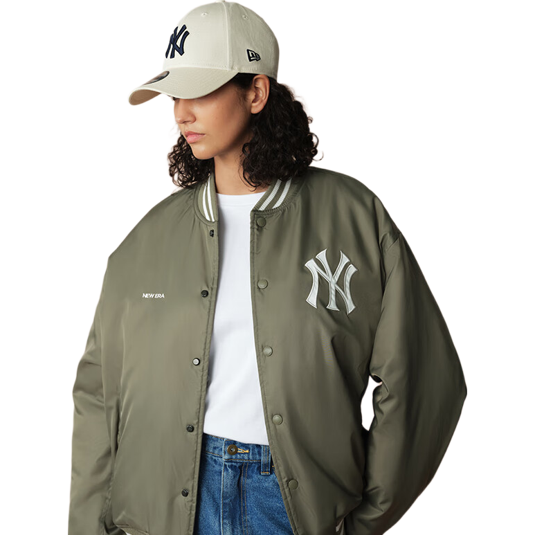 NEW ERA紐亦華MLB夾克外套LA/NY刺繡運(yùn)動(dòng)棒球服街頭潮2025秋冬 14742036綠色/紐約洋基隊(duì) L