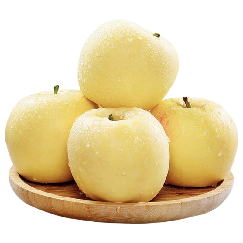 正宗山东烟台维纳斯苹果脆甜多汁应季甜蜜多汁水果年货节送礼 4斤【金斑美人】10-12枚 果径75mm+｜净重4斤