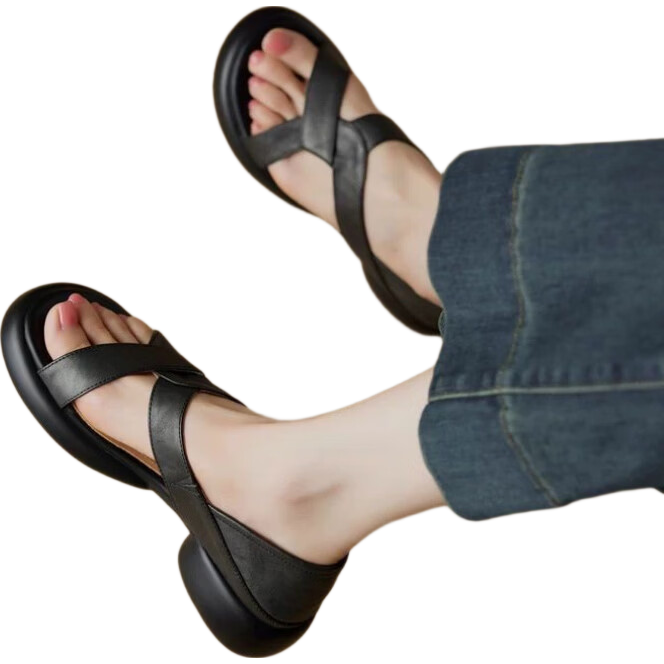 ��ľ�� ��Ƥ������ЬŮ �ļ��¿� ��ɫ 37 Ʒ���콢 79.2Ԫ